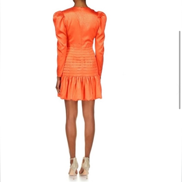 ONE33 Social Long Sleeve Jacquard Keyhole Mini Dress Size 8 - Picture 5 of 16